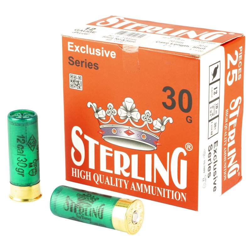 Sterling Exclusive Series 12 Gauge 2.75" #9 Shot Shell 1 1/6 oz 25 Round