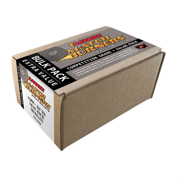 Barnes Match Burners Rifle Bullets 6.5mm .264" 140 gr BT 500-Box