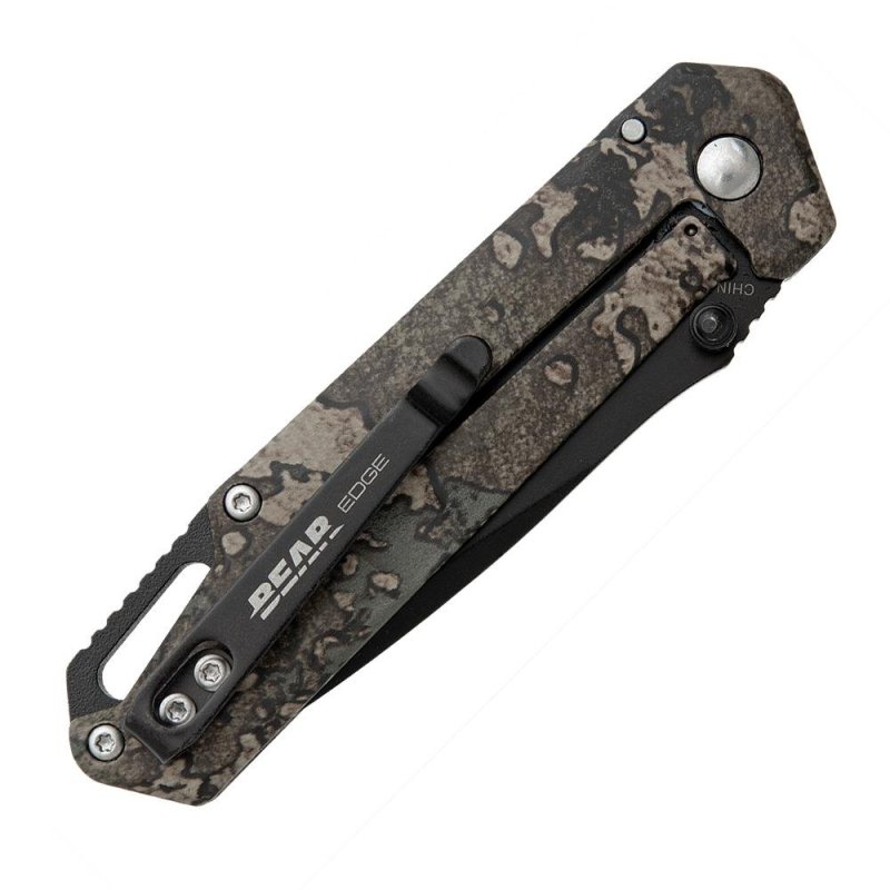 Bear & Son Brisk 3.0 Medium Folding Knife 2-7/8 Drop Point Blade TrueTimber Strata Camo
