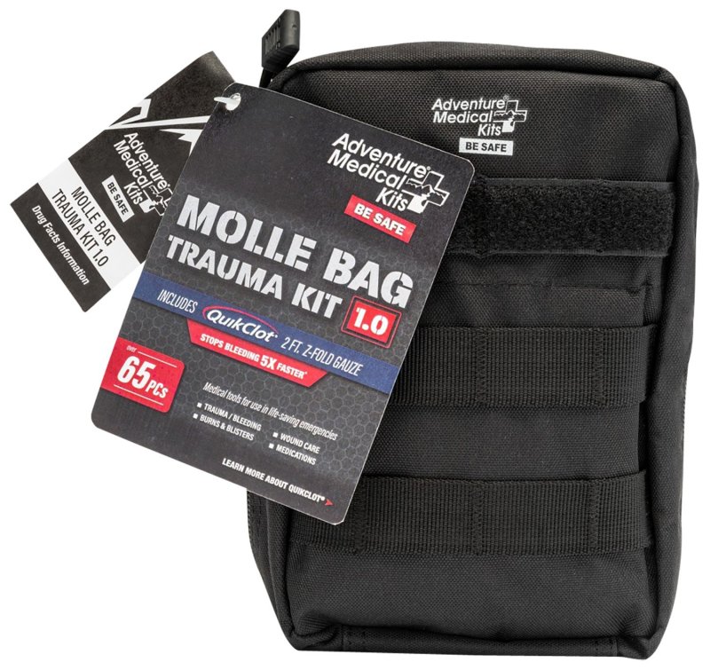 Adventure Medical Kits 20640299 MOLLE Trauma Kit 1.0 Black Bag