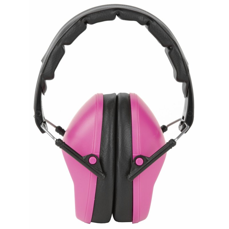 Walkers Pro Low Profile Folding Passive Pink Ear Muff Compact
