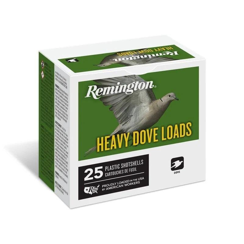 Remington RHD1275 Heavy Dove Loads 12 Gauge, 2.75", 1 1/8 oz, 7.5 Shot, 25 Rounds, 1255 ft/s Velocity