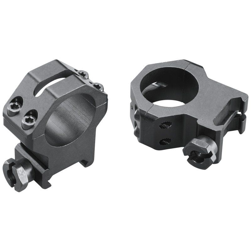 Weaver Mounts 48362 Skeleton Rings Scope Ring Set Black Anodized Aluminum 1" Tube Extra High Four Hole