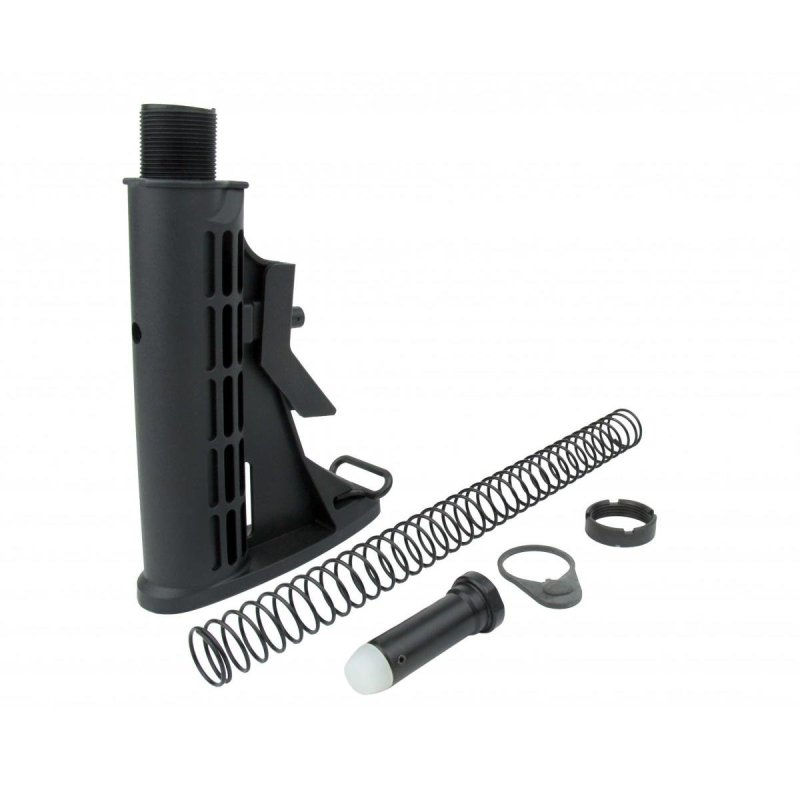 Mil-Spec 6 Position Buffer Tube Kit with M4 Stock, 3.4 oz Buffer, Carbine