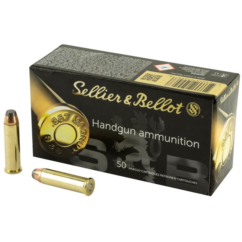 Sellier & Bellot 357 Magnum 158 gr Soft Point 50 Rounds