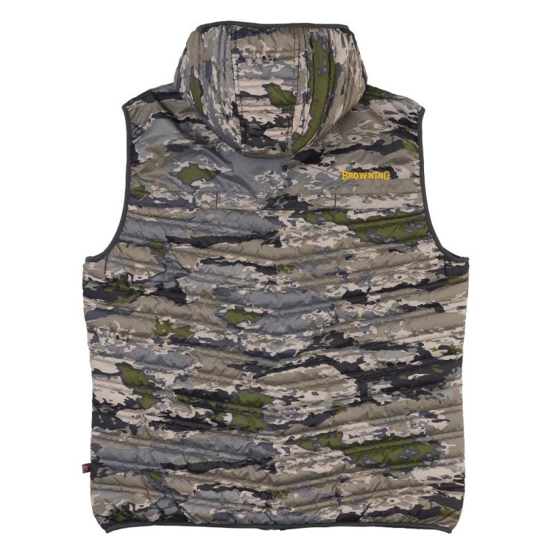 Browning Packable Puffer Hooded Vest Ovix S - Lightweight & Warm