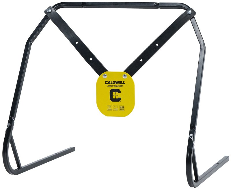 Caldwell 1140016 8" AR500 Steel Gong Target Stand Kit with XL Hangers