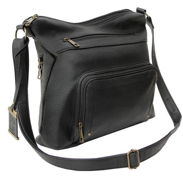 Bulldog BDP-081 Concealed Carry Crossbody Purse with Holster Black