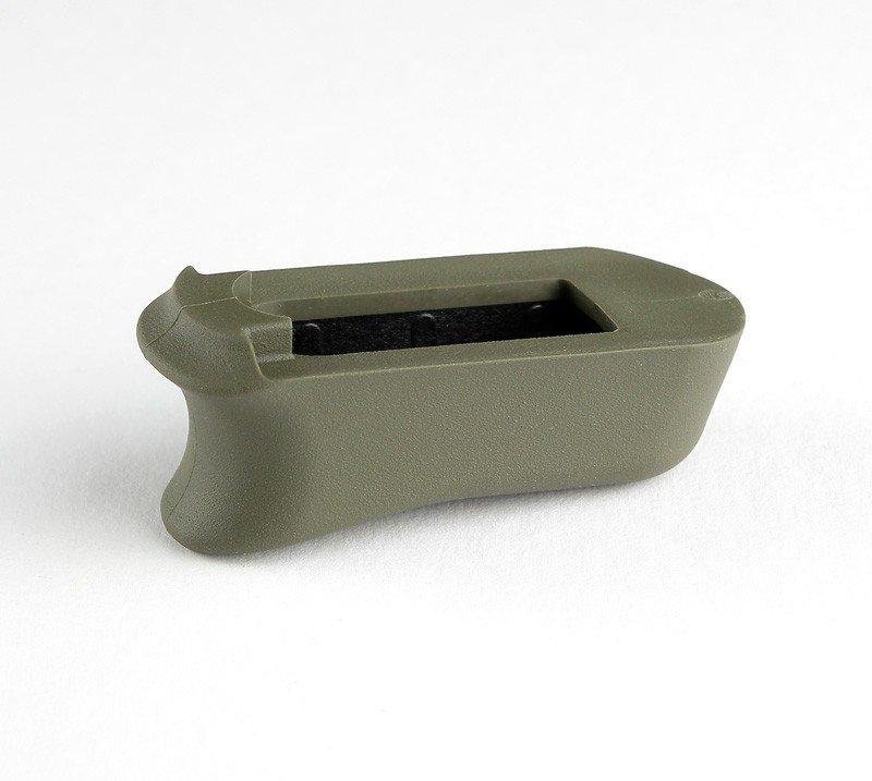 Hogue Kimber Micro 9 Rubber Extended Magazine Base Pad OD Green
