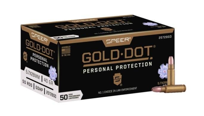 Federal Premium Gold Dot 5.7x28mm 40 Grain Hollow Point 50 Rounds