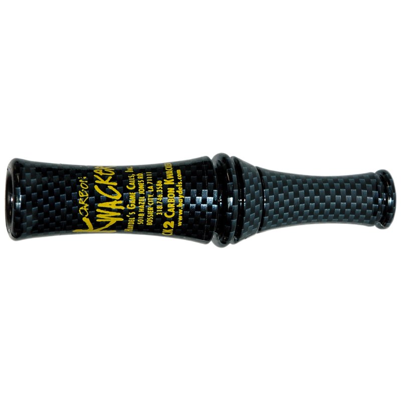 Haydel's Game Calls CK-2 Carbon Kwacker Mallard Duck Call 2-Reed Raspy Tone