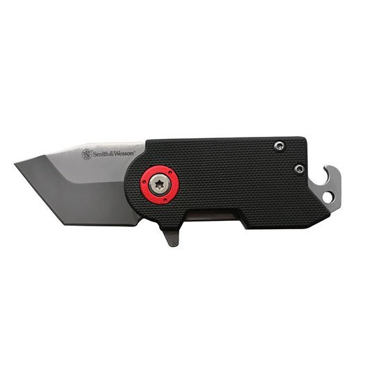 S&W Benji Folding Blade Knife: 1.5" 8Cr13MoV Steel, G10 Handle, Ultra-Glide Tech, 4.53" Total Length