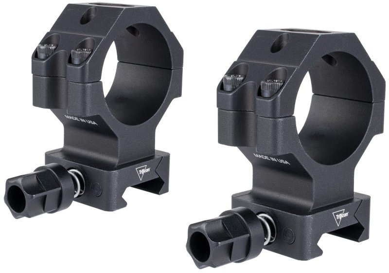 Trijicon AC22067 Scope Rings Q-LOC 30mm Extra High Matte Black Aluminum