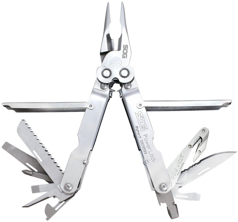 SOG PowerLock V-Cutter Multi-Tool 420 Stainless Steel SOG-S62N-CP