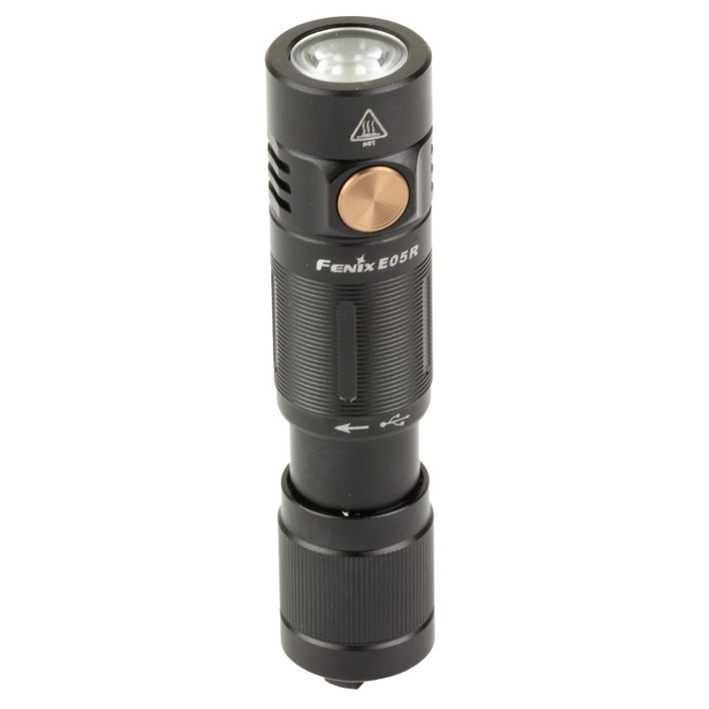 Fenix Lights E05R Flashlight 400 Lumens White LED Black Anodized