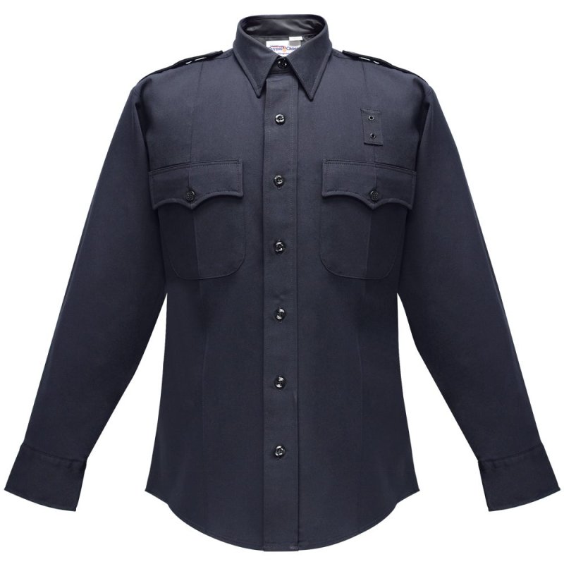 Flying Cross Deluxe Tactical Long Sleeve Shirt Com Ports LAPD Navy (UPC 214842)