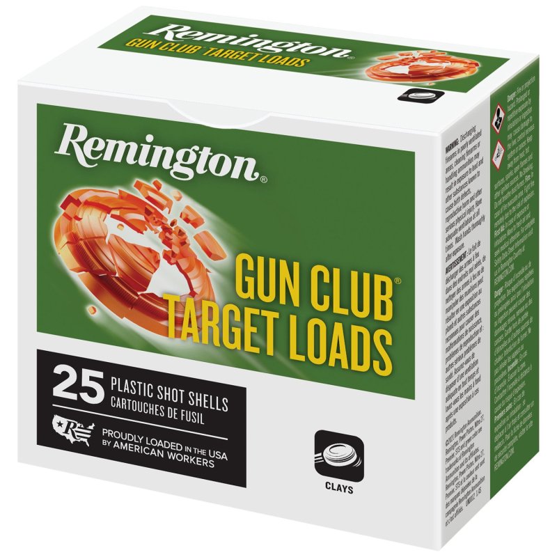 Remington Gun Club Target Load R20035 12 Gauge 2.75 In 1 oz 7.5 Shot
