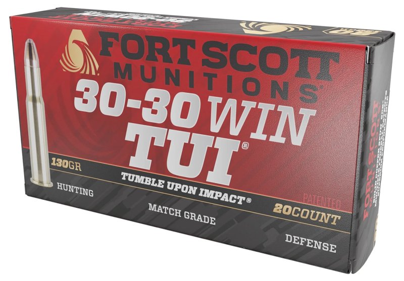 Fort Scott Munitions 3030130SCV TUI 30-30 Win 130gr Solid Copper Ammo 20rd