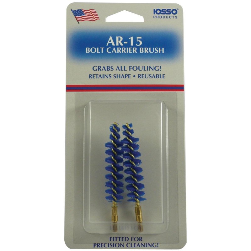 Iosso AR-15 Precision Cleaning Bolt Carrier Brush, Reusable, 2 Pack