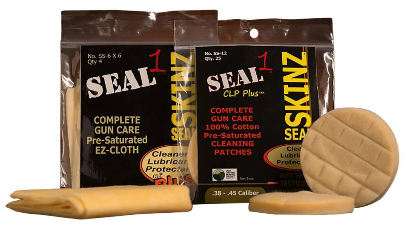 Seal 1 SS-12 Seal SKINZ Cleaning Patches 270-30 Cal 1.75" Cotton