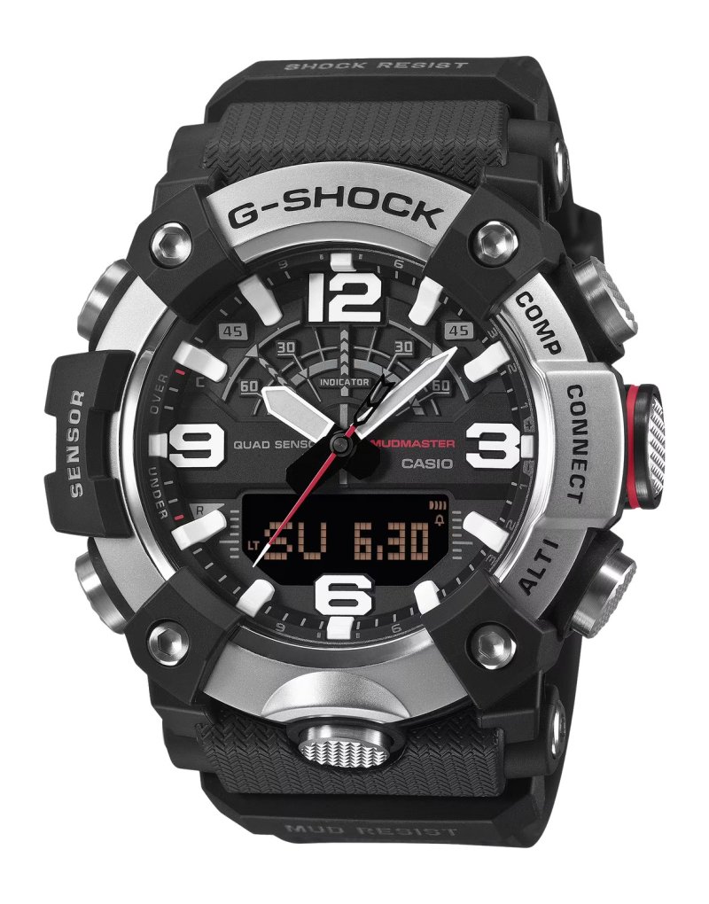 GSHOCK GG-B100XM-1ACR ANALOG-DIG MUDMASTER BK/SIL
