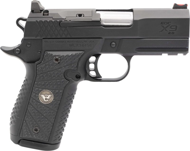 Wilson Combat 1911 EDC X9 2.0 Light Rail OR 9mm Luger 15+1 3.250 Black