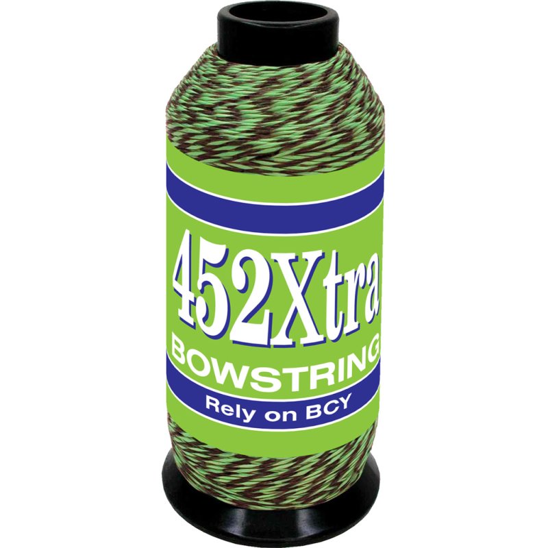 BCY 452Xtra Bowstring Material Green/Black 1/8 lb 67% Dyneema 33% Vectran