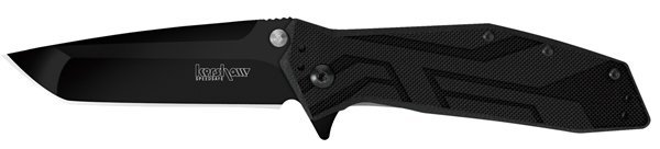 Kershaw Brawler Folding Knife/Assisted 8Cr13MOV/Black Oxide Coating Plain T