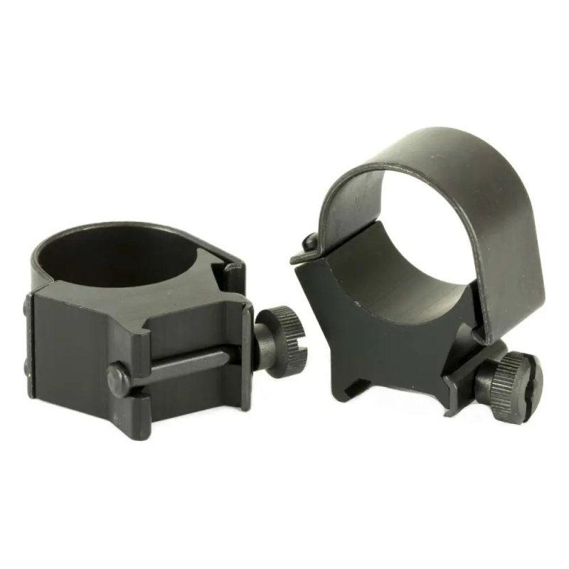 Weaver 49120 Detachable Rings 30mm High Matte Black Steel Aluminum