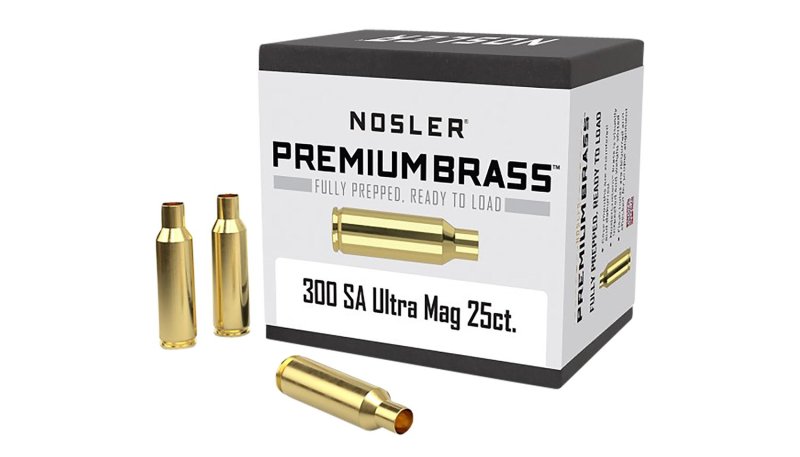 Nosler 10228 .300 Remington Short Action Ultra Mag Unprimed Brass 25ct