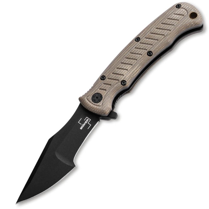 Boker Micro Tracker 3.8 Harpoon Micarta Brown Knife