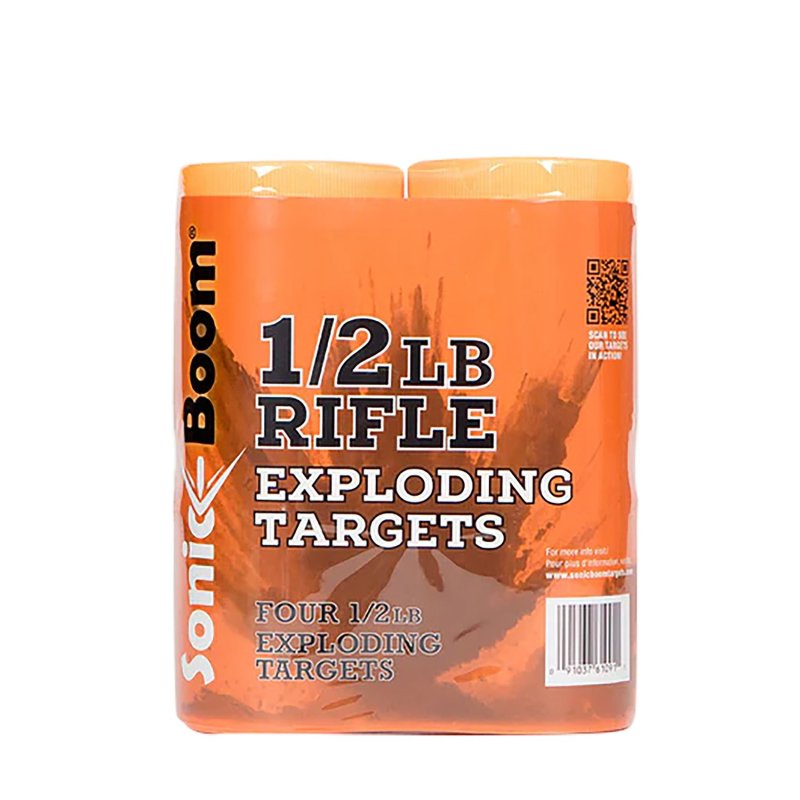 JERENT ENTERPRISES Sonic Boom SBTHP4P Exploding Rifle Target 4 ct