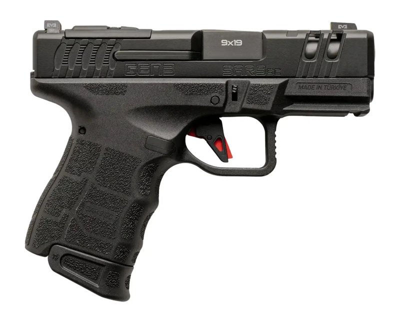 SAR SAR9SCG3BL10 9mm 10Rd Black Subcompact Tactical