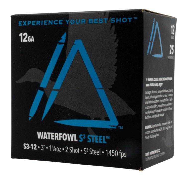 Apex Waterfowl S3 S312-2 12 Gauge 3in 1-1/4oz #2 Steel Shot 25 Rounds