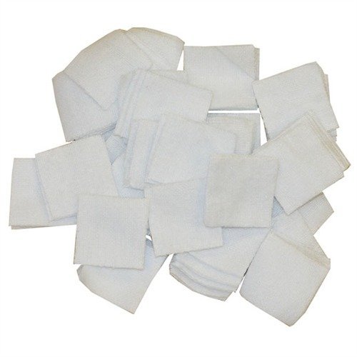 Brownells Square Cotton Patches .875" .17 Caliber 1000 Pack