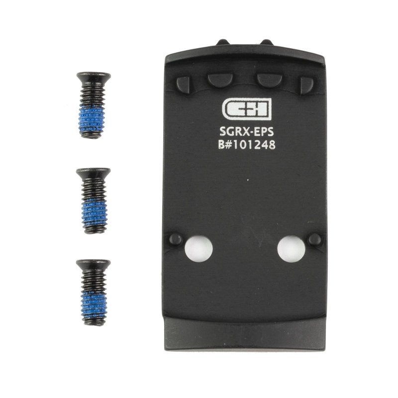 C&H Precision SGRX-EPS Optic Mount Plate Sig P320 to Holosun EPS Black