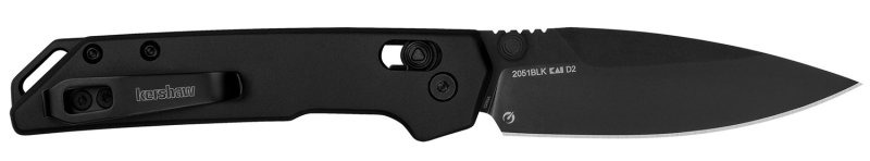Kershaw 2051BLK Mini Iridium 3" D2 Steel Spearpoint Blade Black Oxide