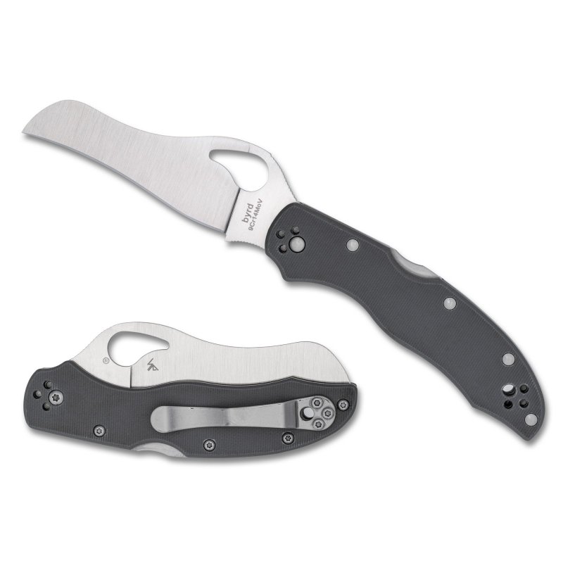 Spyderco BY24GPGY Gooney 3.46 In Hawkbill 9Cr14MoV Blade