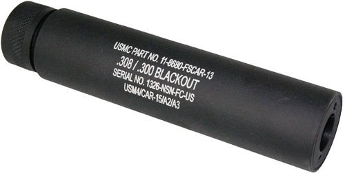 Guntec 1326-308 AR .30 Cal Slip Over Fake Suppressor 5/8x24 TPI Black