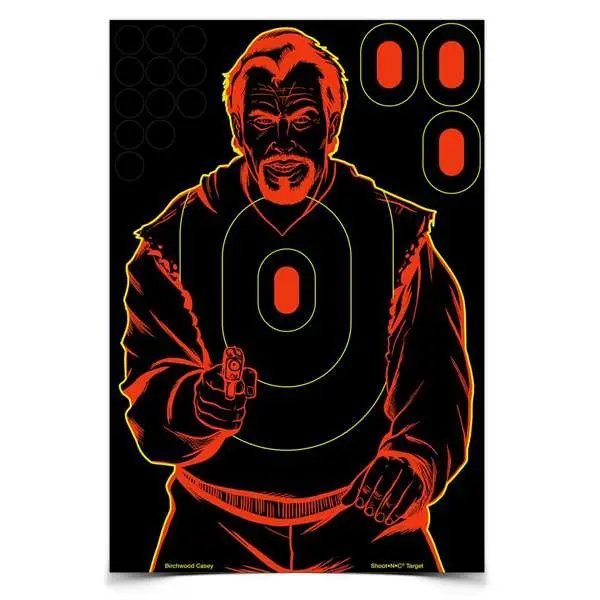 Birchwood CASEY Shoot-N-C 12x18in 5 Bad Guy Targets 75 Pasters (34645)