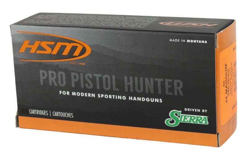 HSM Pro Pistol Hunter Ammunition 44 mag Sierra JH