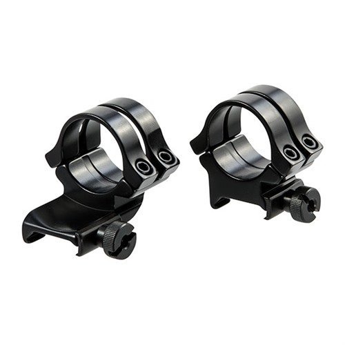 WEAVER Quad Lock 1 In Scope Ring Set Black Aluminum Quick Detach