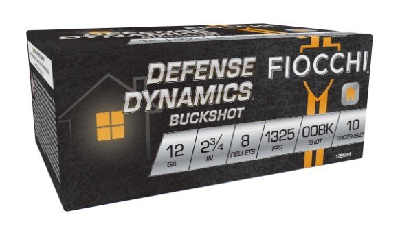 Fiocchi Ammunition DEF DYNAMICS 12GA 2.75IN 8OZ 00BK 10/BX - Model 12BK008