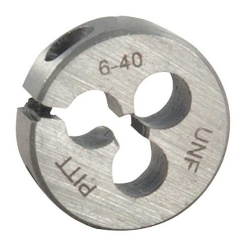 Brownells Round Wire Gauge Carbon Die 13/16 Diameter 6-40 Thread