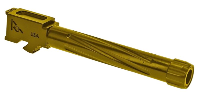 Rival Arms RA20G104E 9mm 4.49 In Gold PVD Threaded for Glock 17 Gen5