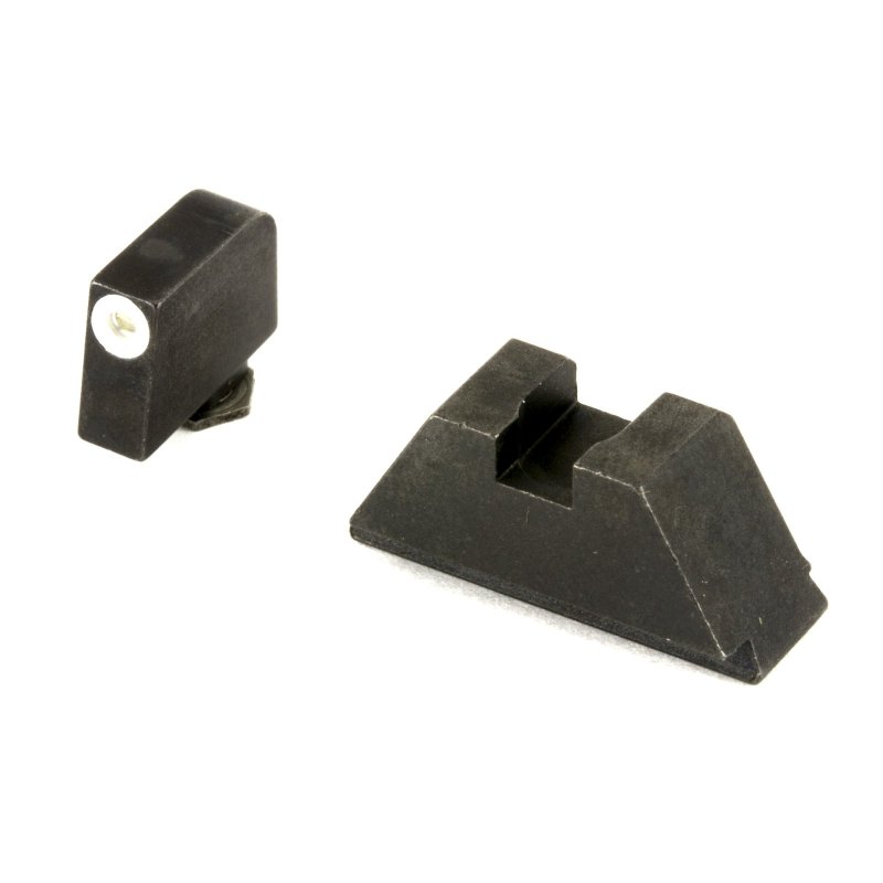 AmeriGlo Sight Fits All Glocks Grn Triti Whte Outline Front Blk Rear