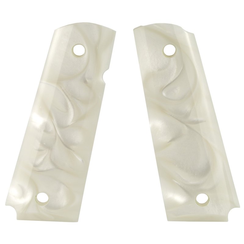 Hogue 1911 Government Polymer White Pearlized Grip Panels