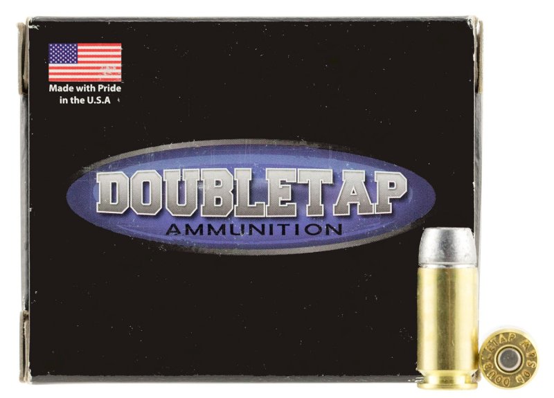 DoubleTap 40200HC Hunter 40S&W 200gr Hard Cast Solid Ammo 20 Rounds