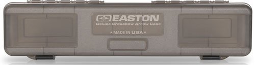 Easton 925322 Deluxe Crossbow Bolt Box Holds 12 Bolts Grey