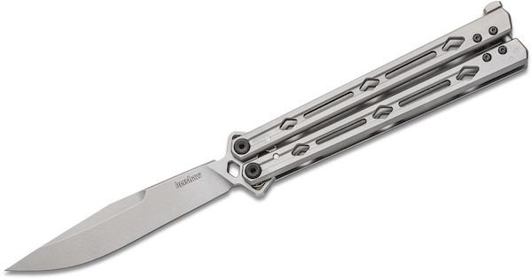Kershaw 5150 Lucha Butterfly Knife 4.6 In Sandvik 14C28N Steel Handle